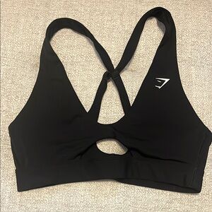 Gymshark Black Strappy Sports Bra